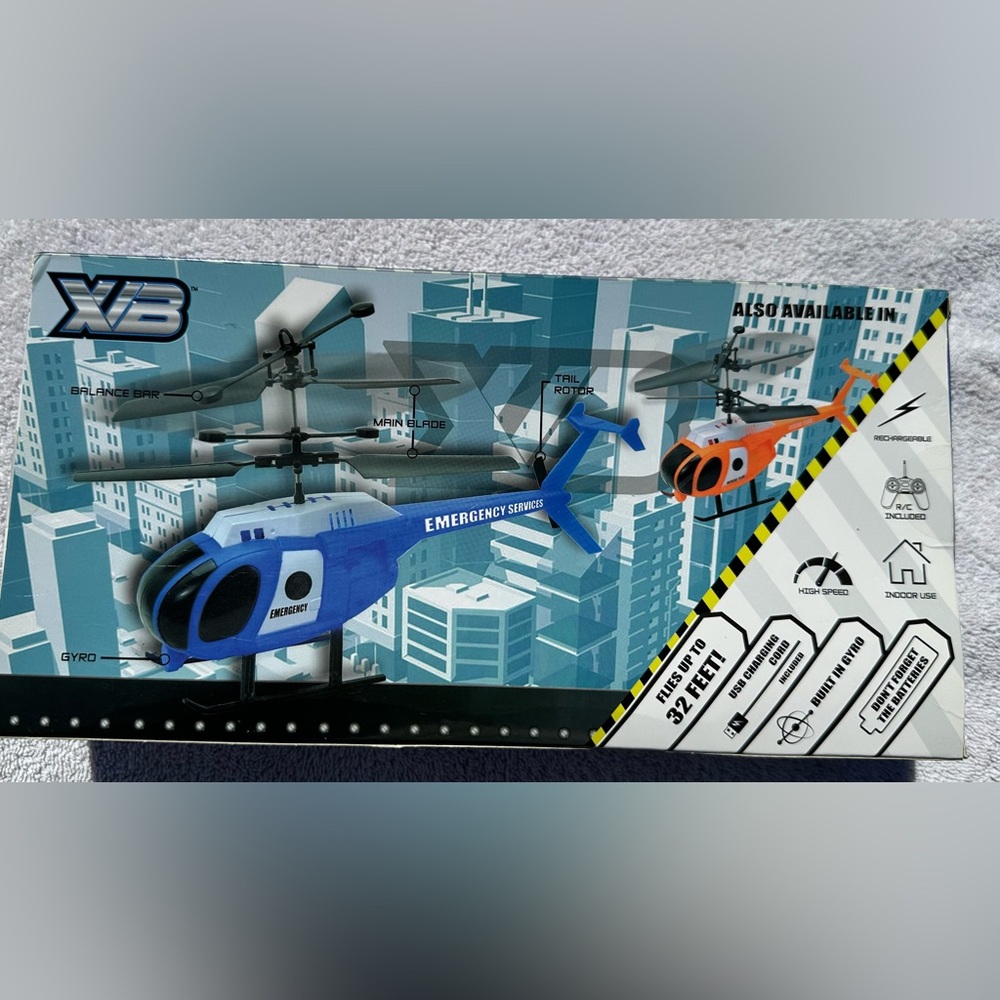 Blue Emergency Rescue Copter Toy - Rescue Copter - Picture 2 of 3